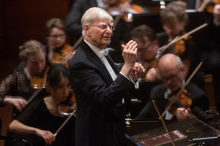 Herbert Blomstedt har mange gange før dirigeret DR's symfoniorkester. Her et billede fra 2016, hvor han modtog Sonning-prisen. Arkivfoto Ivan Boll