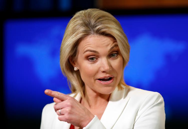 Heather Nauert har kun arbejdet med udenrigspolitik i et år, som talsperson i det amerikanske udenrigsministerium. Nu peger præsident Trump på hende som landets næste FN-ambassadør.
   Foto: Alex Brandon/AP