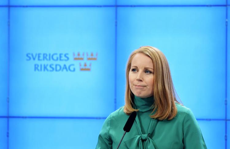 Centerpartiets leder, Anni Lööf havde stillet en række krav for at støtte socialdemokraten Stefan Löfven som statsminister, men forhandlingerne mellem de to partier er endt resultatløse.  Foto: Jessica Gow/AP
