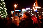 
I alt seks byer over hele landet deltog i Hold fast i menneskerettighederne, Danmark' - indkaldt af organisationerne Stop Diskrimination, Venligboerne København, Red Barnet og Mellemfolkeligt Samvirke. Foto: Jonas Olufson/Ritzau Scanpix