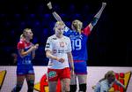 Kathrine Heindahl blev dansk topscorer med fem mål, men de rakte ikke langt i det samlede billede. Foto: Liselotte Sabroe/Ritzau Scanpix