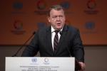 Statsminister Lars Løkke var en af blot seks EU-ledere, som ofrede Marrakech-konferencen opmærksomhed ved personligt fremmøde Foto: Mosa'ab Elshamy/AP