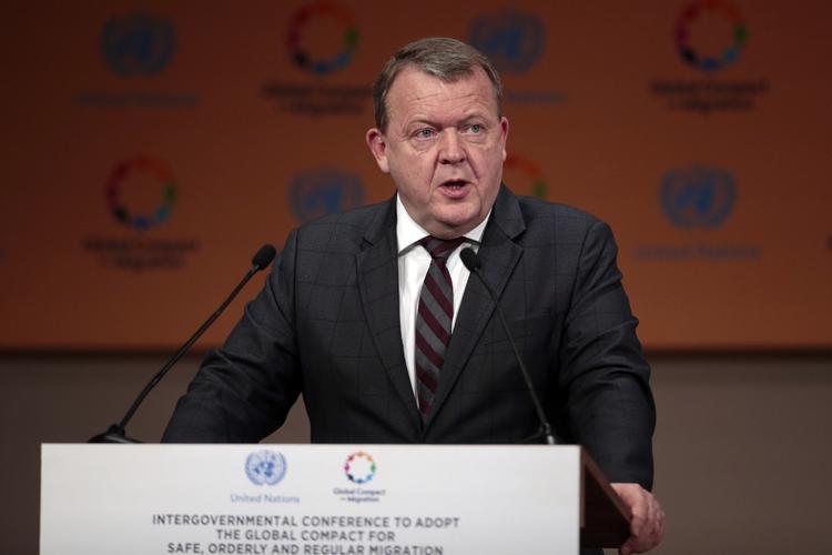 Statsminister Lars Løkke var en af blot seks EU-ledere, som ofrede Marrakech-konferencen opmærksomhed ved personligt fremmøde Foto: Mosa'ab Elshamy/AP