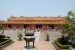 Kongebyen i vietnamesiske Hue er bygget med Den Forbudte By i Beijing som forbillede.  Foto: Niels Fink Ebbesen