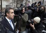 Michael Cohen forlader retten efter at have fået sin dom. Foto: Craig Ruttle/AP
