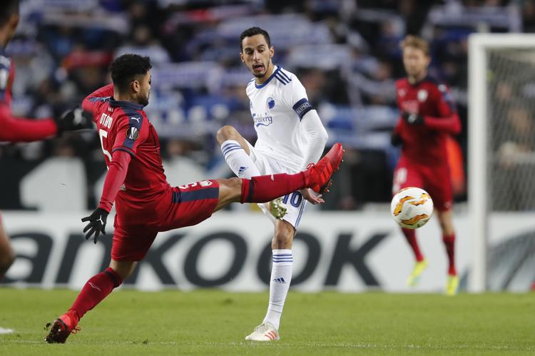 Carlos Zeca og FCK må sande, at det er slut med Europa League i denne omgang.
   Foto: Jens Dresling/POLFOTO