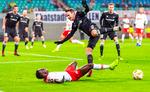 Da Rosenborg mod RB Leipzig tjente det første point i Europa League var Mike Jensen (øverst) eneste dansker på banen fra start, Foto: Robert Michael/Ritzau Scanpix