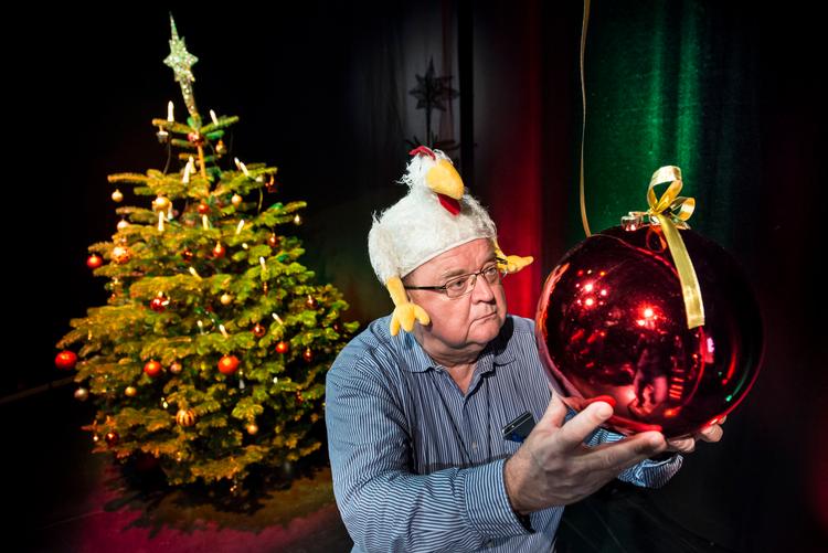 Flemming Jensen har spillet med i en del julekalendere, bl.a. 'Nissebanden', hvor han spillede Lunte. Her ses han til en juleforestilling på Teater Svalegangen i Aarhus i 2014. Arkivfoto Jan Dagø