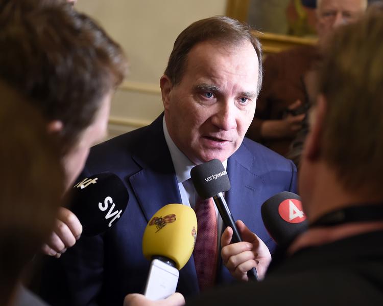 Det blev et nej til Stefan Löfven, den socialdemokratiske leder. Dermed blev hans drøm om endnu en periode som statsminister knust.  Foto: 11870 Hanna Franzén/tt/Ritzau Scanpix