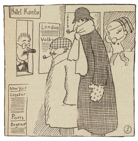 Holmes og Watson køber billetter til Paris, hvor forbrydernes konge Moriarty opholder sig i anledning af kongressen for overfrakketyve. 