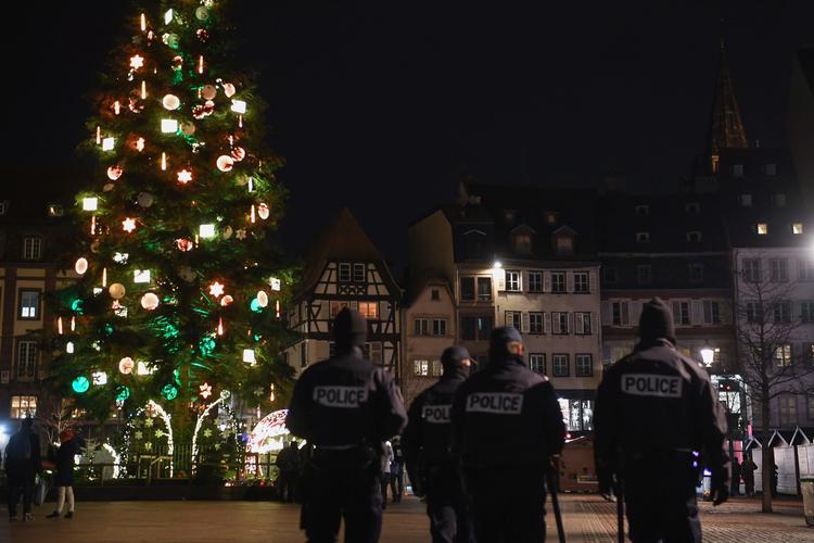 Strasbourg har Frankrigs største julemared. Tirsdag d. 11. december blev det ramt af et angreb, hvor 4 personer mistede livet. Den mistænkte gerningsmand blev efter 48 timers menneskejagt dræbt af politiet.  Foto: Alain Jocard/Ritzau Scanpix