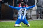 Adrian Petre var banens bedste i Esbjerg og kunne have lavet yderligere et eller to mål.  Foto: John Randeris/Ritzau Scanpix