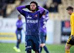 Et enkelt godt skud efter et hjørnespark og en fornem stikning i dybden blev de eneste offensive resultater for brasilianske Evander, da FC Midtjylland slog Horsens med 3-1. Foto: Henning Bagger/Ritzau Scanpix