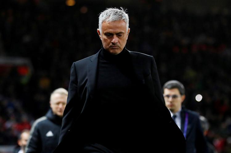 Mourinho stod i spidsen for Manchester United i 144 kampe. Han vandt 84, spillede 32 uafgjort og tabte 28. Det giver en samlet vinderprocent på 58,3, hvilket er det laveste i hans karriere.  Foto: Jason Cairnduff/Ritzau Scanpix
