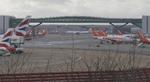 Flyene i Gatwick har i flere dage været 'grounded' pga dronefrygt. Foto: Tim Ireland/AP