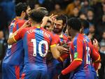 
    Der var jubel i Crystal Palace-lejren efter den sensationelle udesejr over Manchester City.
   Foto: Rui Vieira/AP