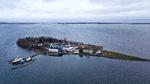 Det er blandt andet kriminelle udviste udlændinge, der tidligere har boet på Kærshovedgård Udrejsecenter i Ikast, der skal flyttes til øen Lindholm. 
   Foto: Jens Dresling/POLFOTO