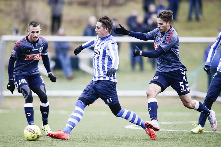 Nicki Bille Nielsen ses her i en træningskamp for Esbjerg mod AGF. Arkivfoto. Foto: Gregers Tycho/POLFOTO