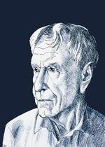Amos Oz, tegnet i forbindelse med udgivelsen af romanen 'Judas' i 2017.
   Foto: Anne-Marie Steen Petersen/POLITIKEN
