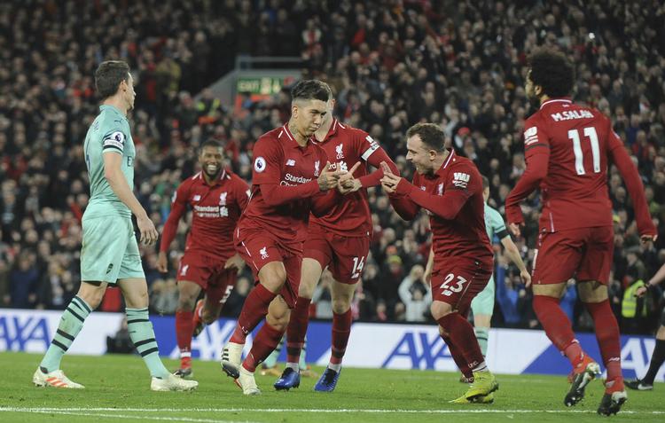 
    Liverpool's Roberto Firmino var kampens helt store spiller.
 Foto: Rui Vieira/AP