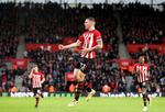 Pierre-Emile Højbjerg spillede igen en rigtig god kamp for Southampton og scorede i første halvleg et flot mål. Desværre blev han også udvist
   Foto: Adam Davy/AP