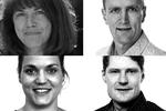 Fra venstre mod højre er det øverst Gabriela Rehfeld og Thomas Birk Kristiansen. Nederst er det Frederikke Marie Sørensen og Jakob Kjellberg. 