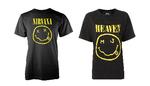 Til venstre ses den originale Nirvana-t-shirt. Til højre Marc Jacobs' udgave. Foto: Pr-foto / Marc Jacobs