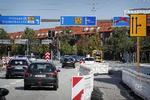 Det var denne vejindretning, lastbilchaufføren skulle manøvrere i, da det gik galt og en ung kvinde blev kørt ihjel. Foto: Jens Dresling/POLFOTO