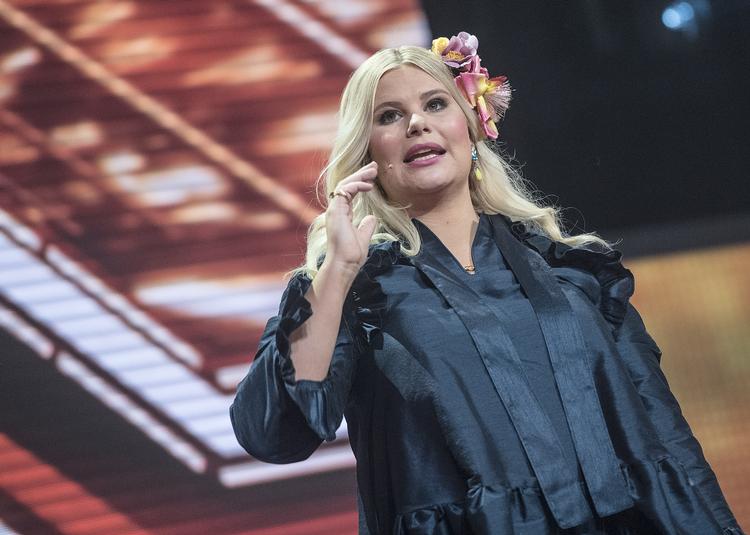 Biografien 'Fårking gravid' om tv-vært Sofie Lindes graviditet er trykt i mere end 10.000 eksemplarer. 
   Foto: Mogens Flindt/POLFOTO