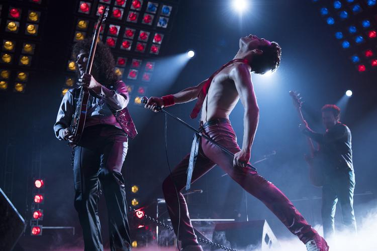 'Bohemian Rhapsody' løb med prisen som årets bedste film. ." On Thursday, Dec. 6, 2018, the film was nominated for a Golden Globe award for best motion picture drama. The 76th Golden Globe Awards will be held on Sunday, Jan. 6. (Alex Bailey/Twentieth Century Fox via AP)
   Foto: Alex Bailey/AP