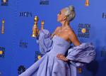 Lady Gaga og filmen 'A Star Is Born' var sat til at vinde flere af de store priser til nattens Golden Globe-uddeling, men blev overhalet indenom af 'Bohemian Rhapsody' og 'Green Book'.  Lady Gaga vandt dog en pris for bedste originale sang.  Foto: Mark Ralston/Ritzau Scanpix