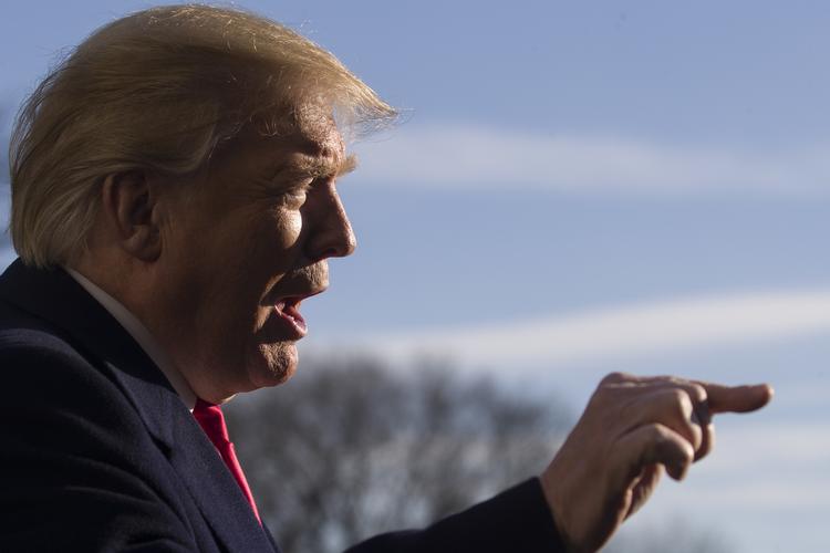 
Præsident Donald Trump taler foran Det Hvide Hus i Washington, D.C. 6. januar 2019. Foto: AP Photo/Alex Brandon
   Foto: Alex Brandon/AP