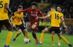 Først i de sidste 20 minutter kom Mohamed Salah på banen uden at det kunne ændre udfaldet mod Wolverhampton. Foto: Rui Vieira/AP