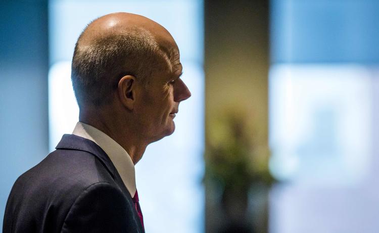 Hollands udenrigsminister, Stef Blok, da han i dag fortalte om mistanken mod Iran.  Foto: Bart Maat/Ritzau Scanpix