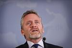Udenrigsminister Anders Samuelsen (LA) har udtrykt stor glæde over, at EU i dag - efter blandt andet pres fra Danmark - har indført sanktioner mod Iran i protest mod, at landet angiveligt har eller har planlagt at gennemføre attentater i andre lande, herunder Danmark. Foto: Jens Dresling/POLFOTO