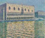 Claude Monets 'Le Palais Ducal' er et oliemaleri fra 1908. Pr-foto Sotheby’s