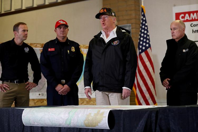 CNN greb det flot an, da præsident Trump tidligere på ugen talte om muren/hegnet på grænsen til Mexico. Efter talen analyserede de straks alle præsidentens falske og vildledende påstande. Foto: Leah Millis/Ritzau Scanpix