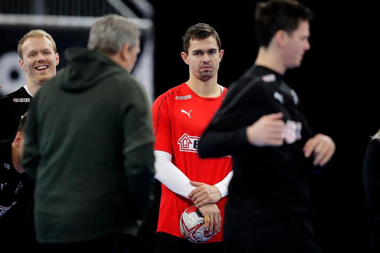 Rasmus Lauge oplever det hårde program på sin krop. Han skifter efter denne sæson til den sportsligt mindre udfordrende ungarske liga.
   Foto: Jens Dresling/POLFOTO