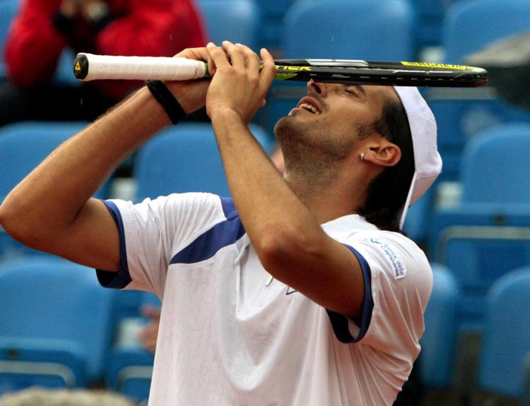 Flere italienske tennisspillere, bl.a. Potito Starace, er tidligere blevet fældet i sager om matchfixing. de kommer ikke til at spille igen.
   Foto: Gert Eggenberger/AP