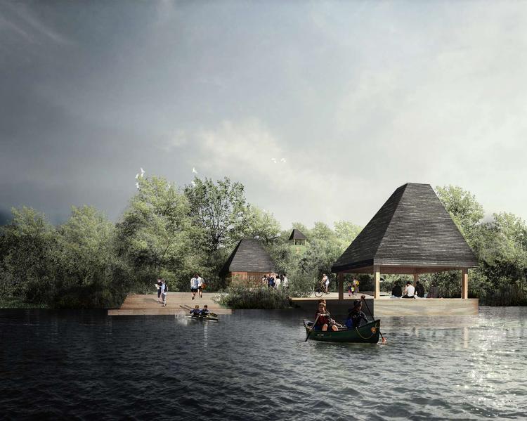 Hvis en ny ekstrabevilling bliver taget godt imod af Teknik- og Miljørådet, vil Naturpark Amager få nye opholds- og friluftsmuligheder. Visualisering Møller & Grønborg og ADEPT