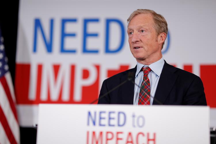 Tom Steyer er en af de mest synlige - og rigeste - Trump-modstandere blandt Demokraterne. Foto: Matthew Putney/Ritzau Scanpix