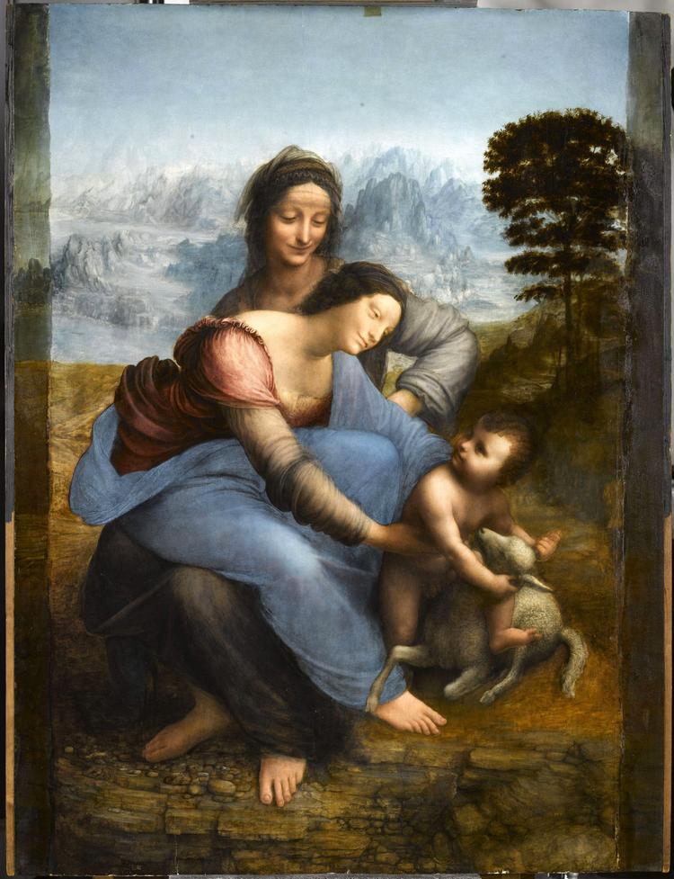 ’Madonna med barnet og Sankt Anna' er et af de Leonardo da Vinci malerier, som Louvre selv ejer. Foto: Musée du Louvre/René Gabriel Ojéda Foto: Musée du Louvre/René Gabriel Ojéda