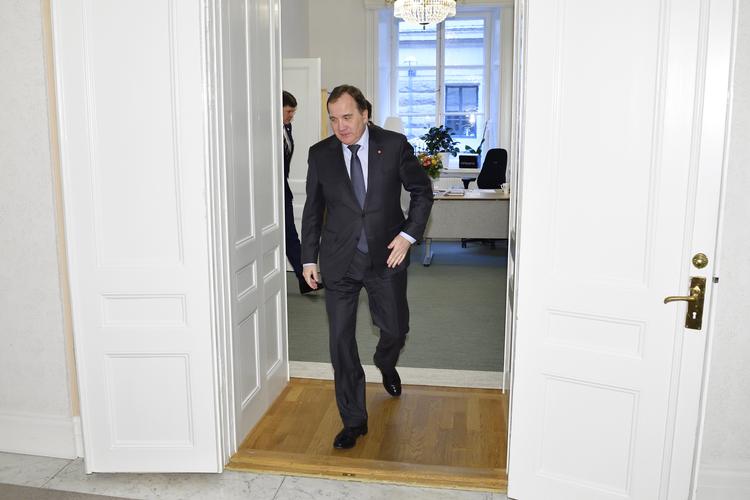 Det tegner til, at Stefan Löfven, Socialdemokratiets leder, får statsministerposten endnu en gang. Han har været Sveriges statsminister siden 2014.   Foto: 10060 Henrik Montgomery/tt/Ritzau Scanpix