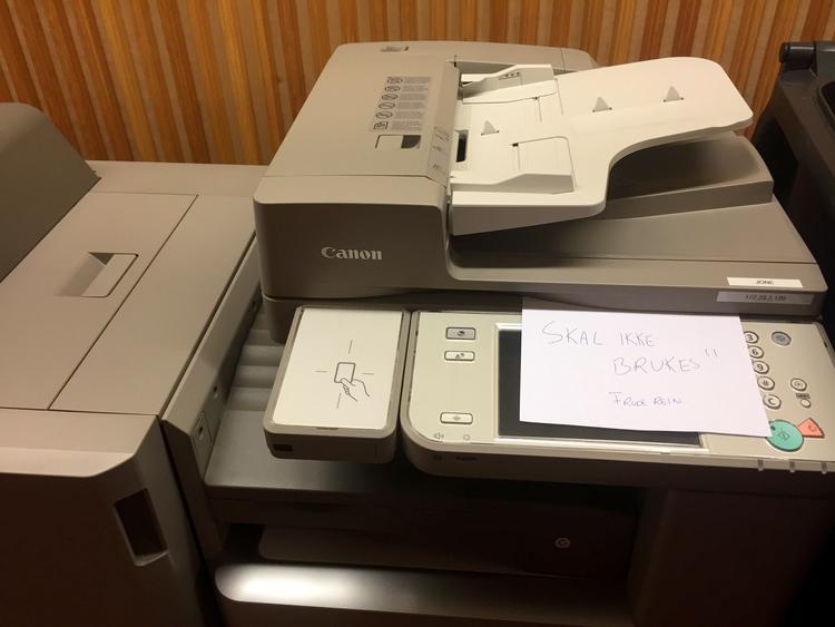 Der måtte ikke printes i det norske parlament, Stortinget, efter en russisk mand blev fundet inde i et af printerrummene. Foto: Nerijus Adomaitis/Ritzau Scanpix