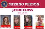 Politiets efterlysningsplakat af Jayme Closs, som nu er blevet fundet.  Foto: Handout/Ritzau Scanpix