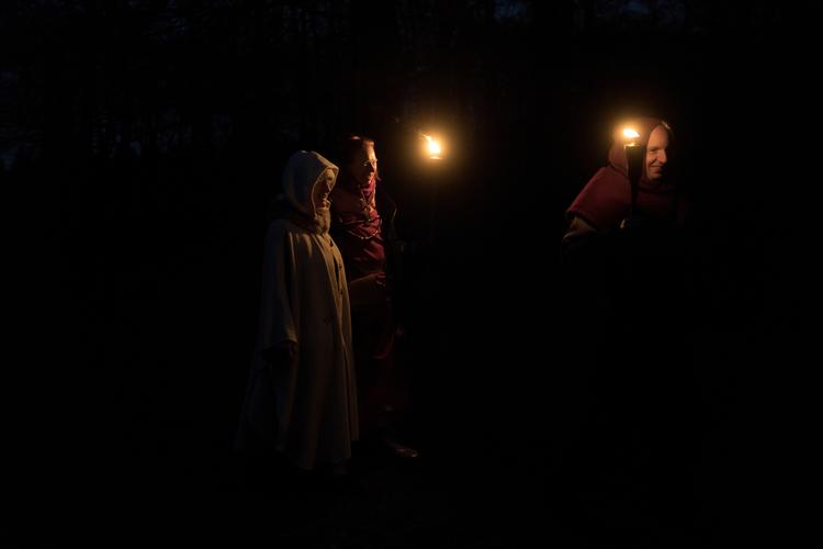 Nu må amerikanske soldater tilbede de nordiske guder under deres tjeneste. Arkivfoto fra asatros blot i Hareskoven.    Foto: Peter Hove Olesen/POLFOTO