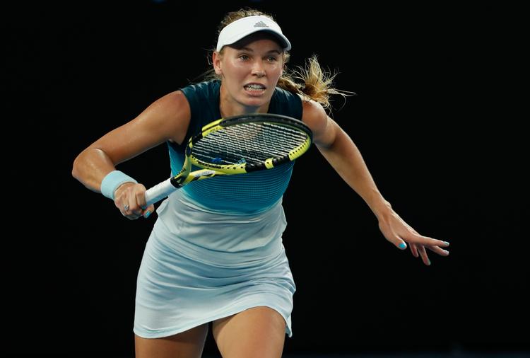 Caroline Wozniacki skal  nu møde svenske Johanna Larsson på onsdag.  Foto: Kim Kyung-hoon/Ritzau Scanpix