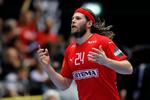 Mikkel Hansen startede svagt i opgøret mod Østrig tirsdag afte, men han spillede sig gevaldigt op efter pausen.
   Foto: Jens Dresling/POLFOTO