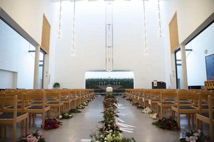 Louisa Vesterager Jespersen blev bisat fra Fonnesbæk Kirke i Ikast i lørdags.  Foto: Bo Amstrup/Ritzau Scanpix