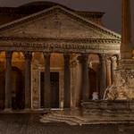 Et fredeligt øjeblik fanget ved Pantheon i Rom.  Foto: Dan Jensen